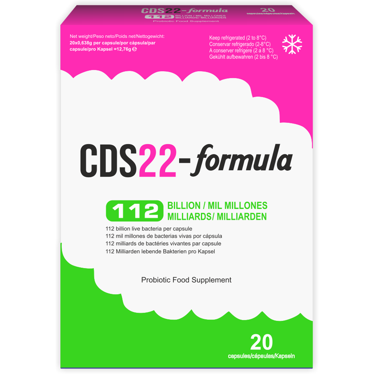 CDS22 Probiotic 112 Billion 20 Caps