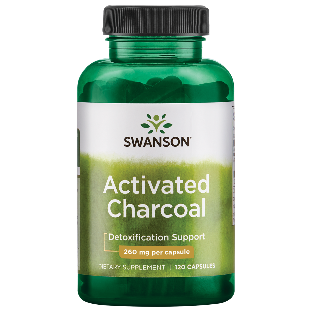 Swanson - Activated Charcoal 260mg 120C
