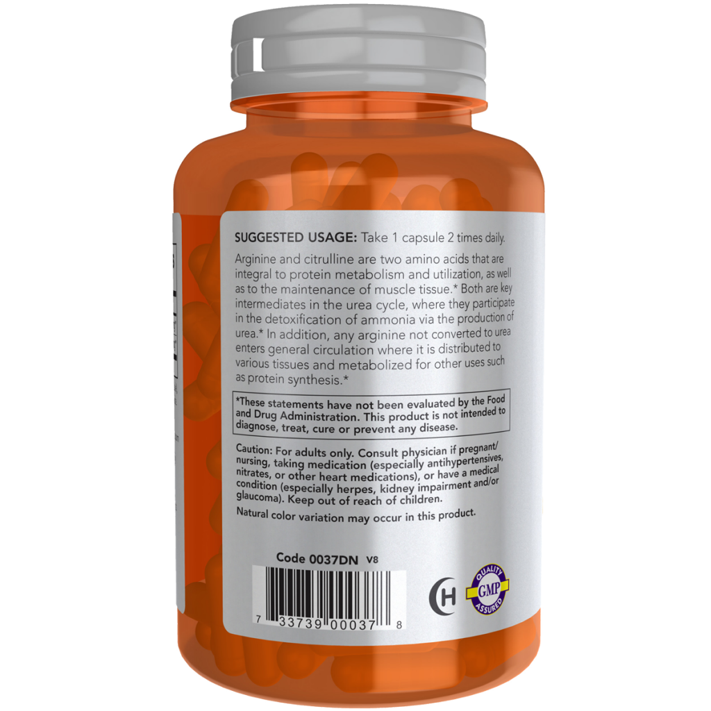 Arginine & Citrulline 500mg/250mg 120VC