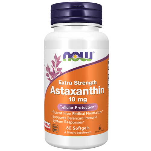 Astaxanthin 10mg 60 Softgels - front of bottle