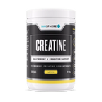 Biosphere Creatine 348g Lemon Flavour tub, front label