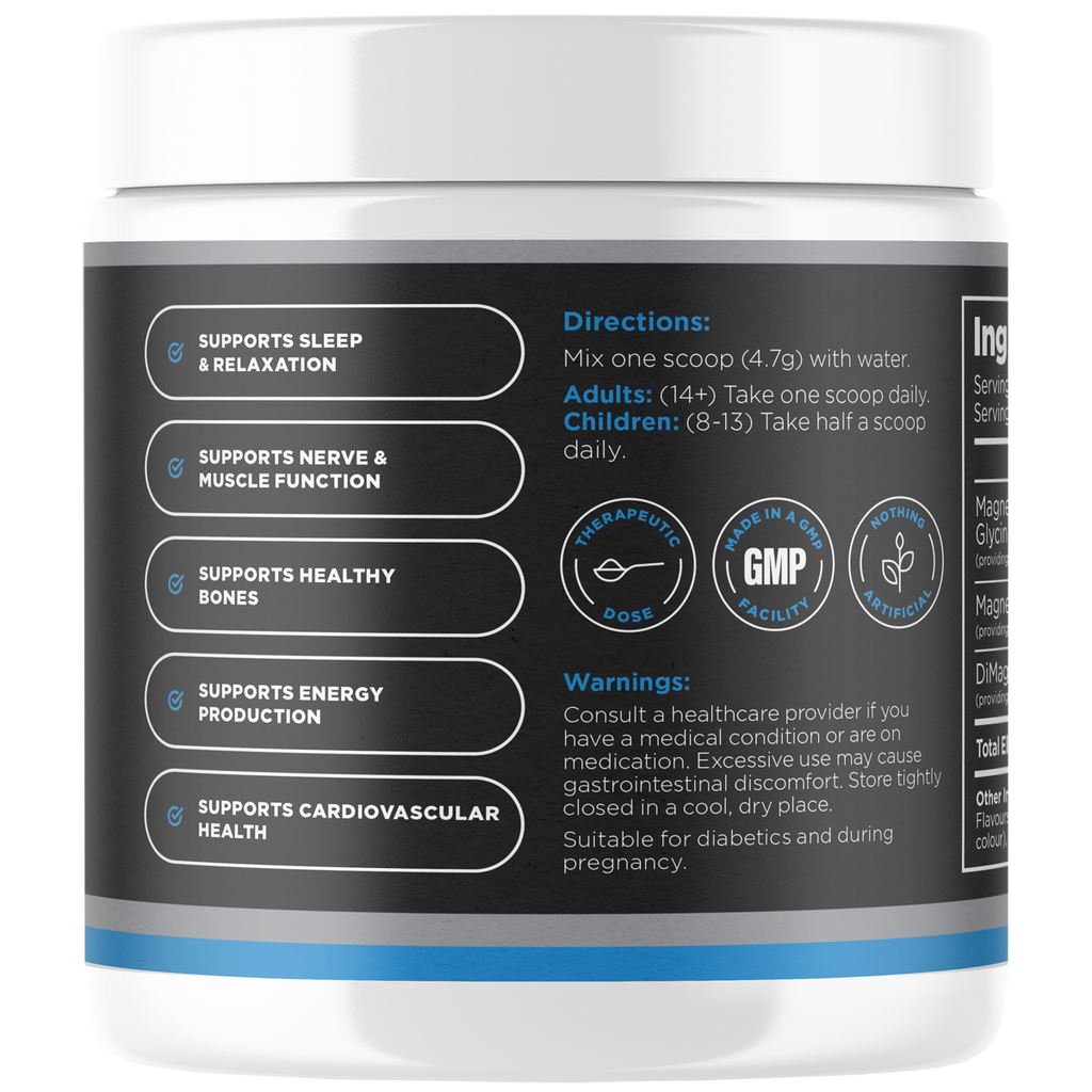Magnesium powder 282g,141g Lemon Lime Flavour
