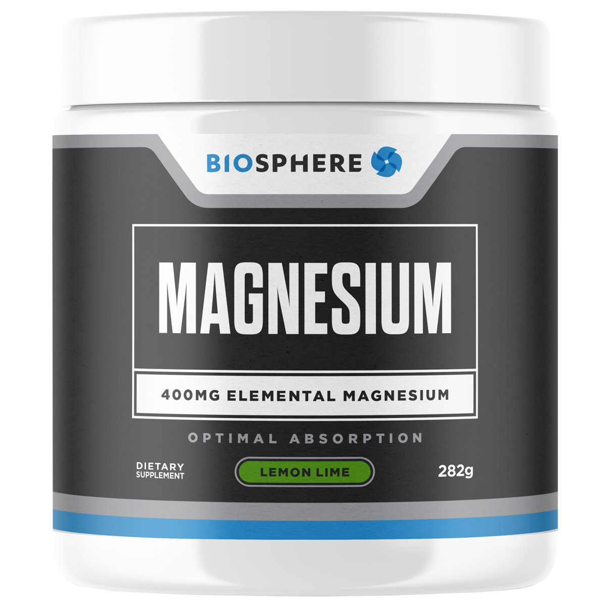 Magnesium powder 282g,141g Lemon Lime Flavour