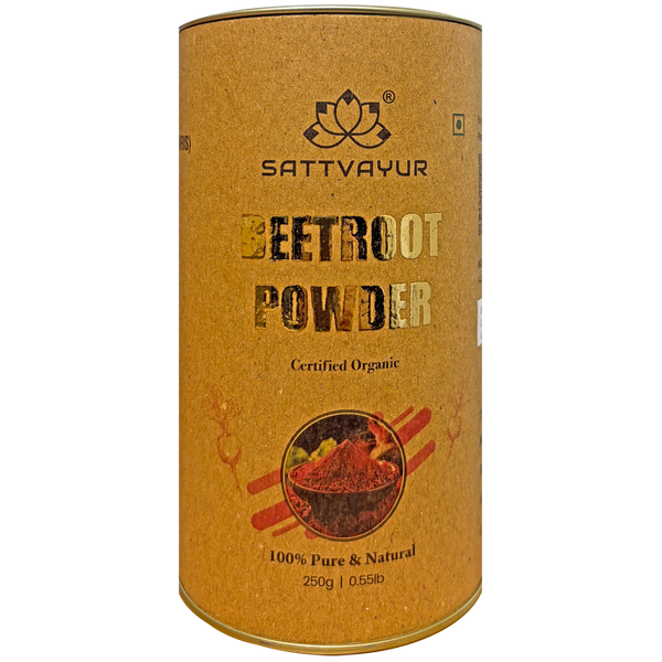 Sattvayur Organic Beetroot Powder 250g - front of packaging
