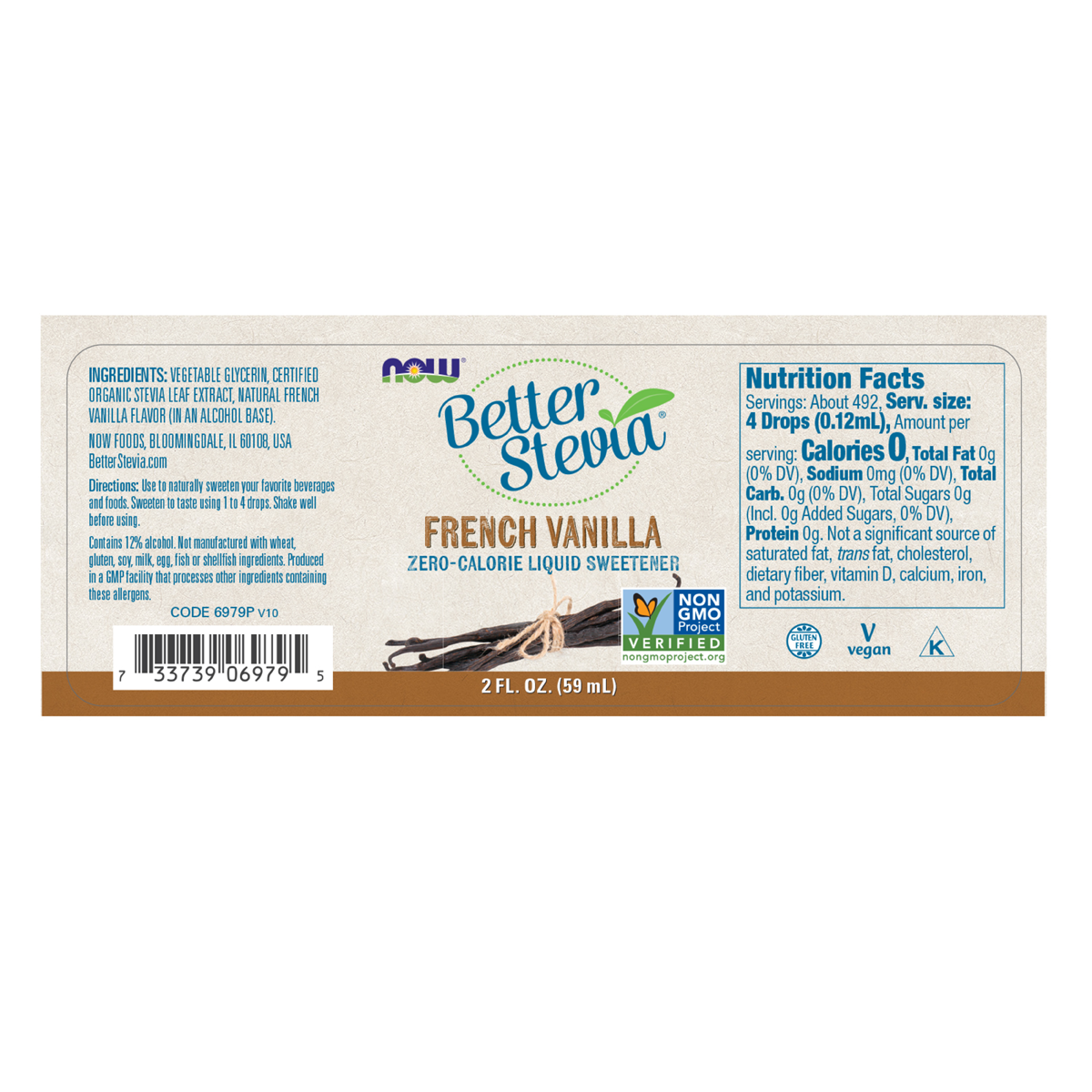 BetterStevia® Liquid - French Vanilla 59ml