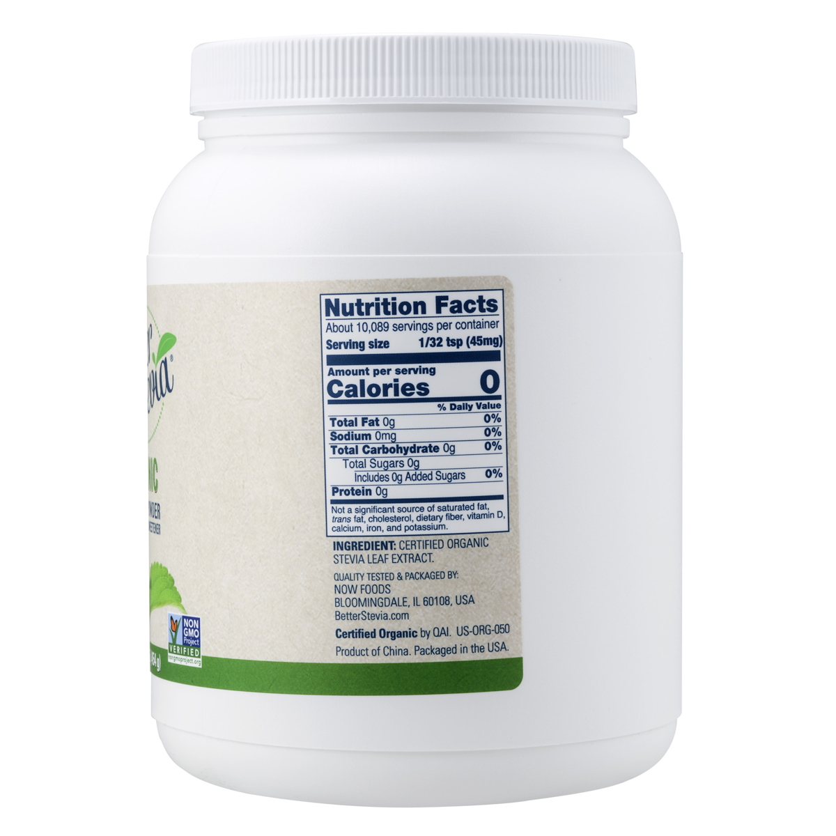 BetterStevia® Extract Powder, Organic