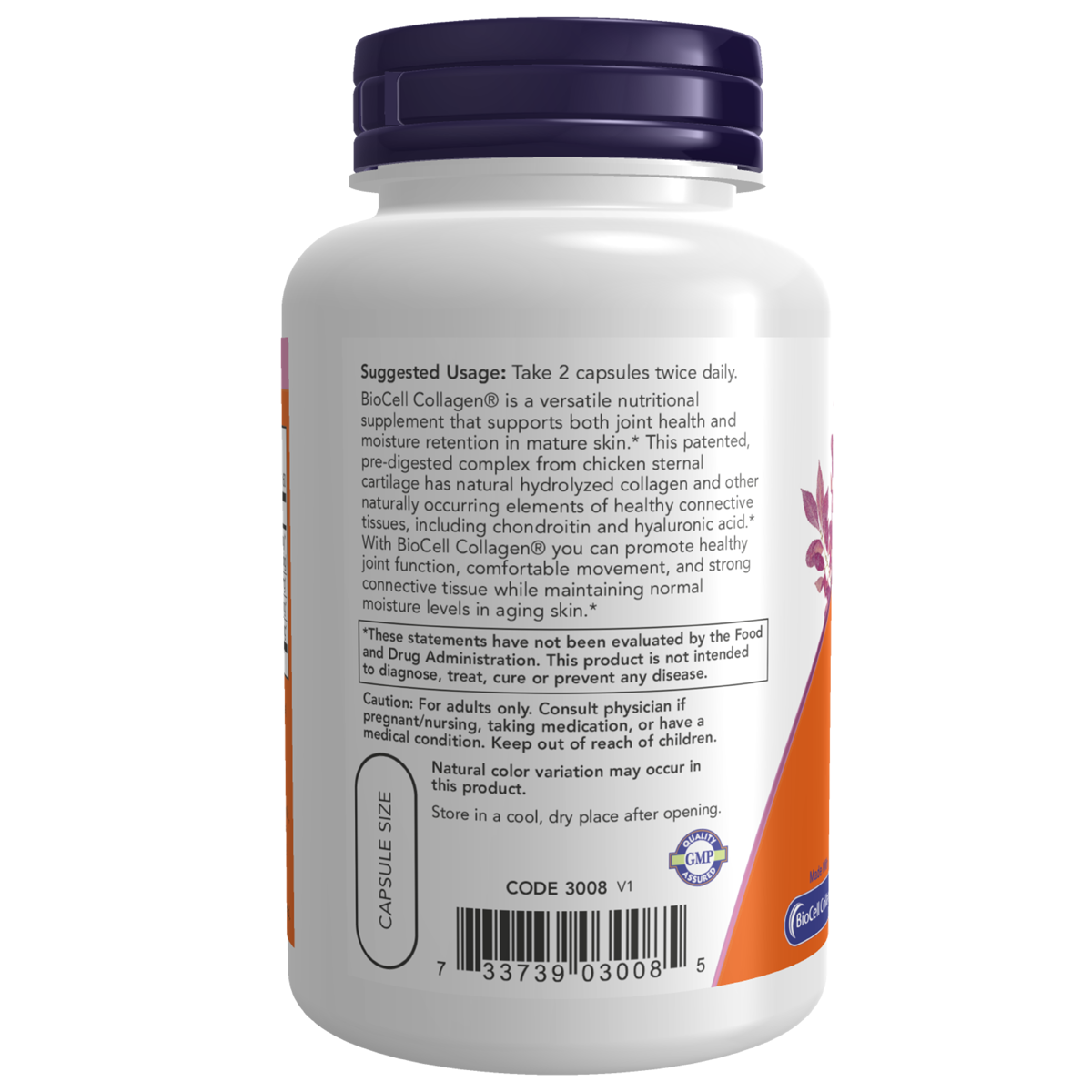 BioCell Collagen Hydrolyzed Type 2 120VC