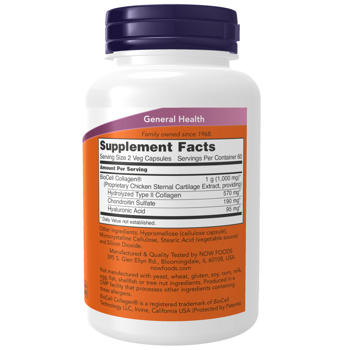 BioCell Collagen Hydrolyzed Type 2 120VC