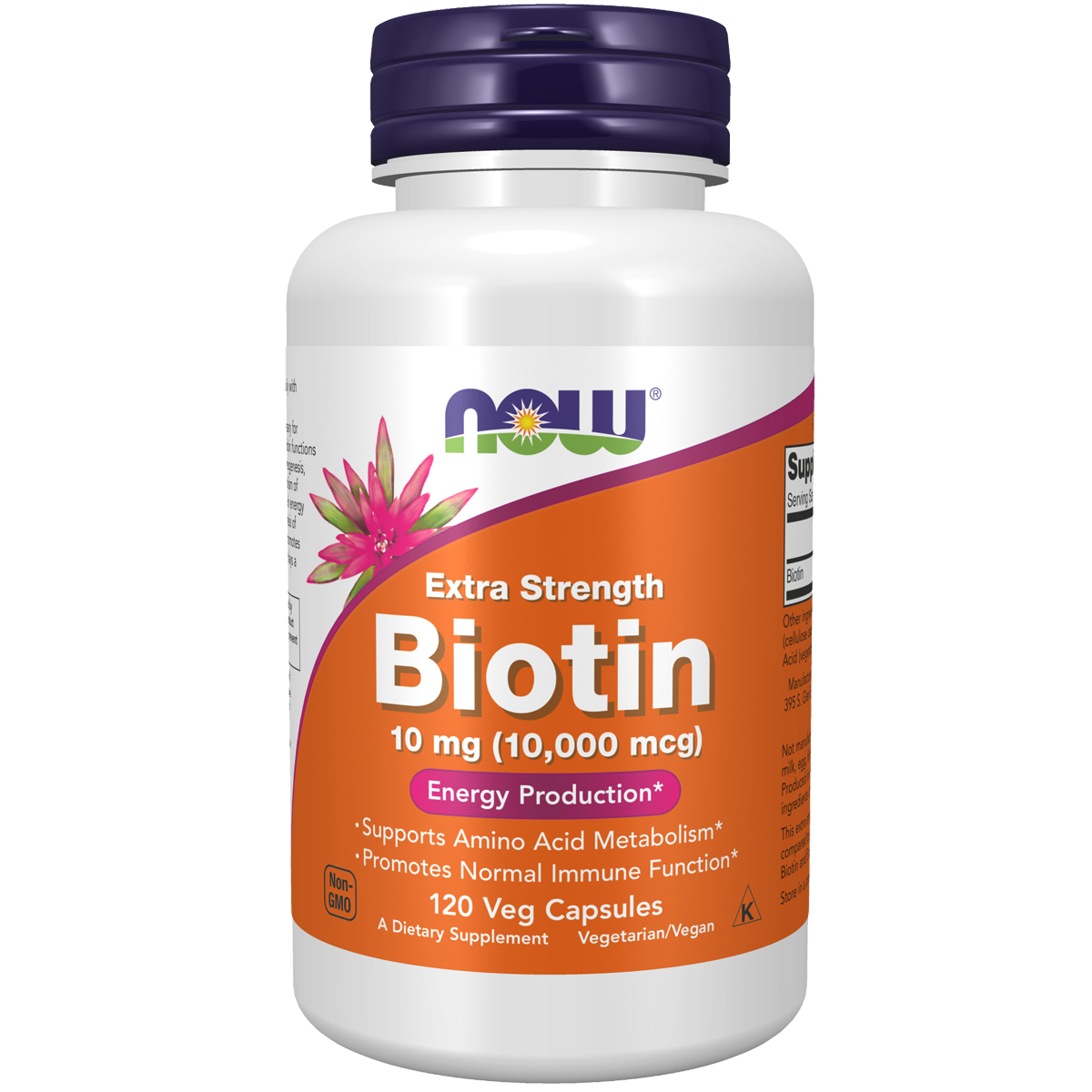 Biotin, Extra Strength, 10 mg (10,000 mcg) 120VC