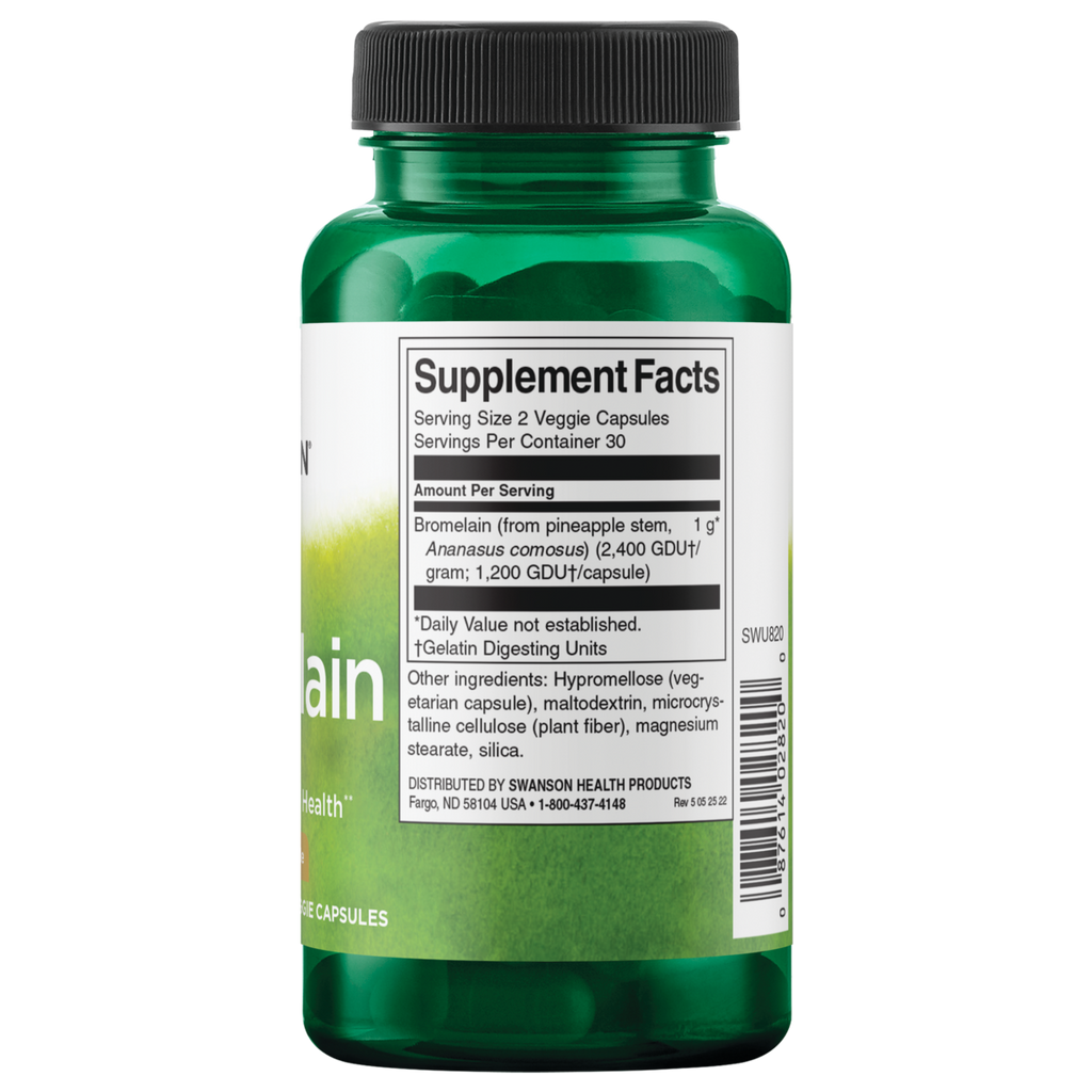 Swanson - Bromelain 500mg 60VC