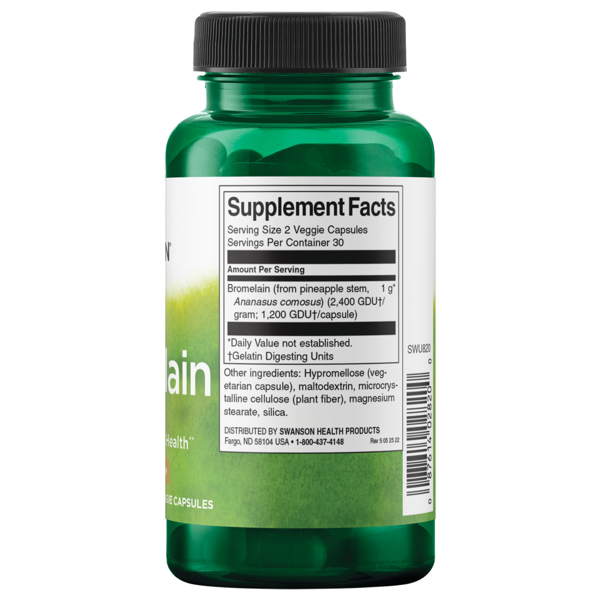 Swanson - Bromelain 500mg 60VC