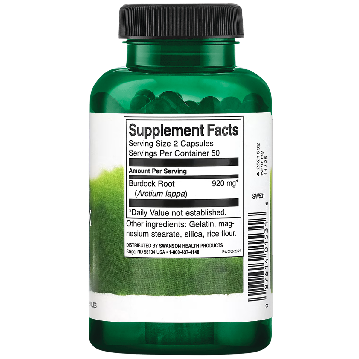 Swanson - Burdock Root 460mg 100C
