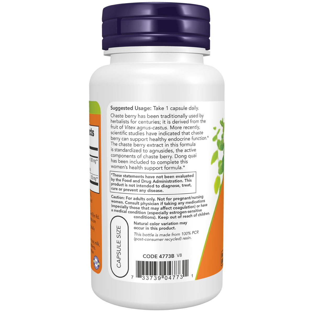 Chaste Berry Vitex Extract 300mg 90VC