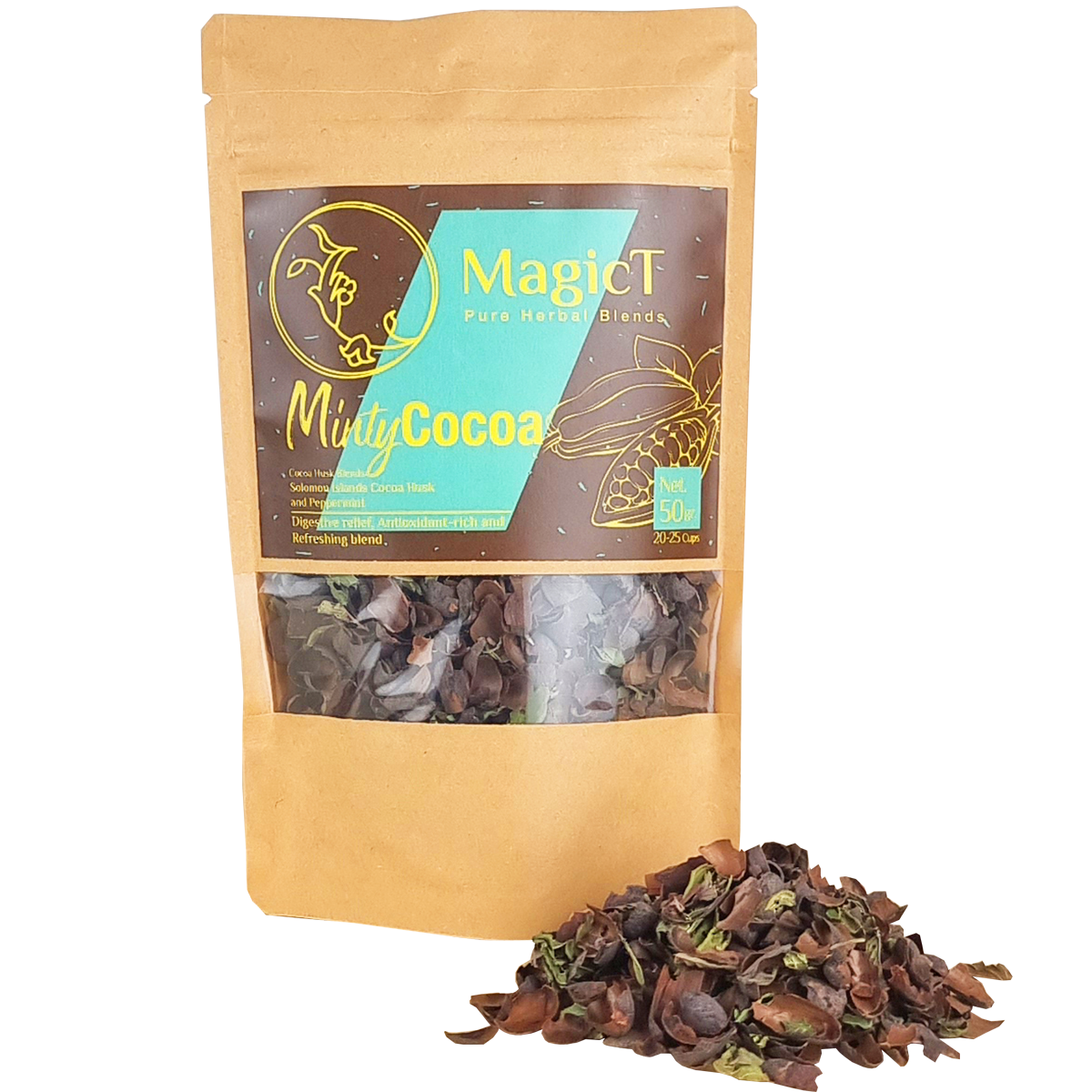 Cocoa Husk Blends - Cocoa Minty 50g - MagicT