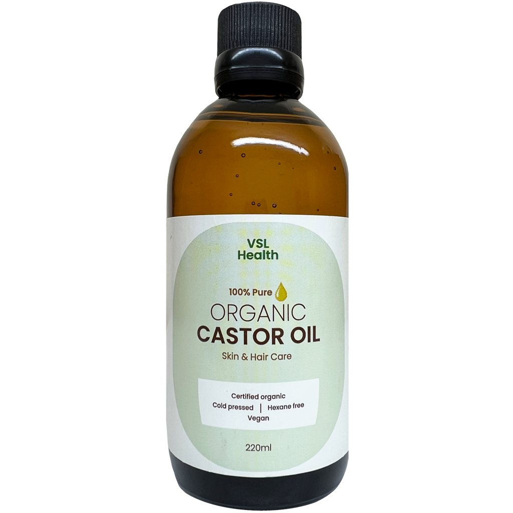 VSL- Castor Oil, Certified Organic 220ml & 520ml