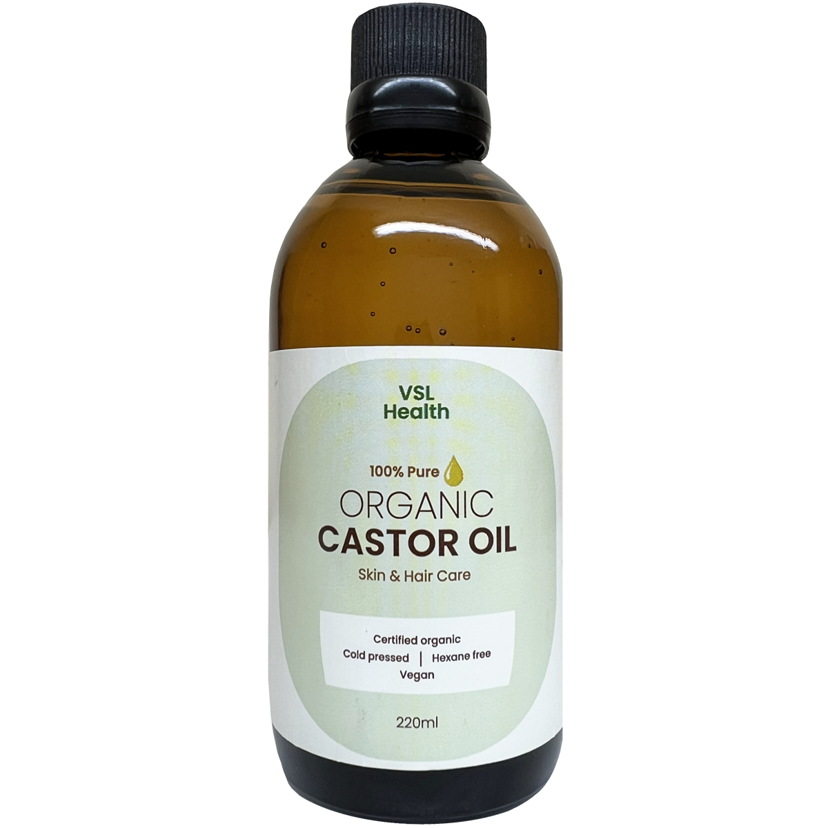 VSL- Castor Oil, Certified Organic 220ml & 520ml