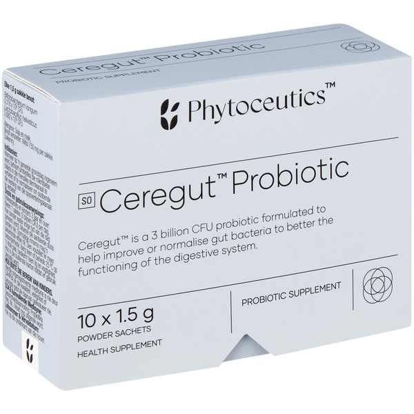 Phytoceutics Ceregut Probiotic 10 Sachets - front of packaging
