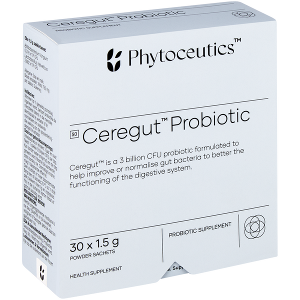 Phytoceutics Ceregut Probiotic 30 Sachets - front of packaging
