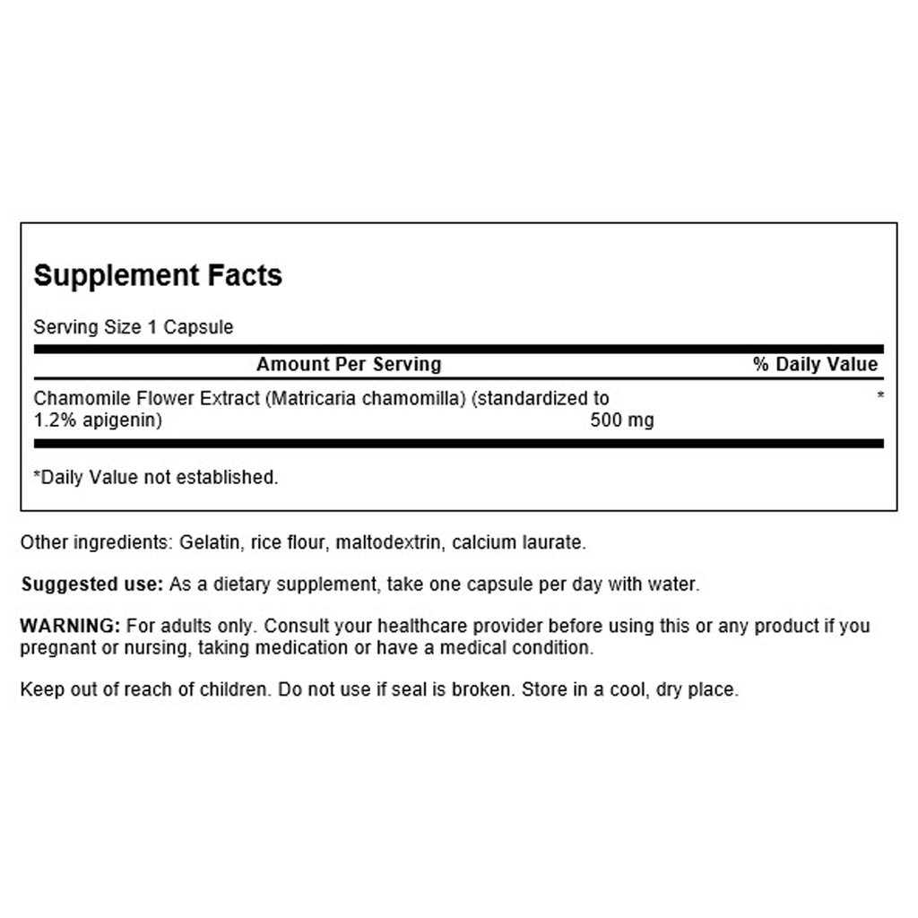 Swanson - Chamomile Flower Extract 500mg 60C