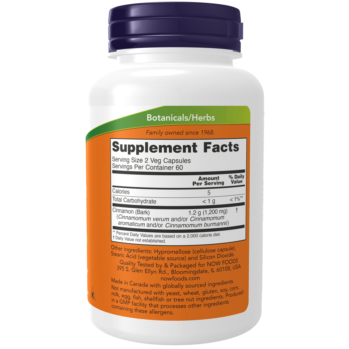 Cinnamon Bark 600mg 120VC