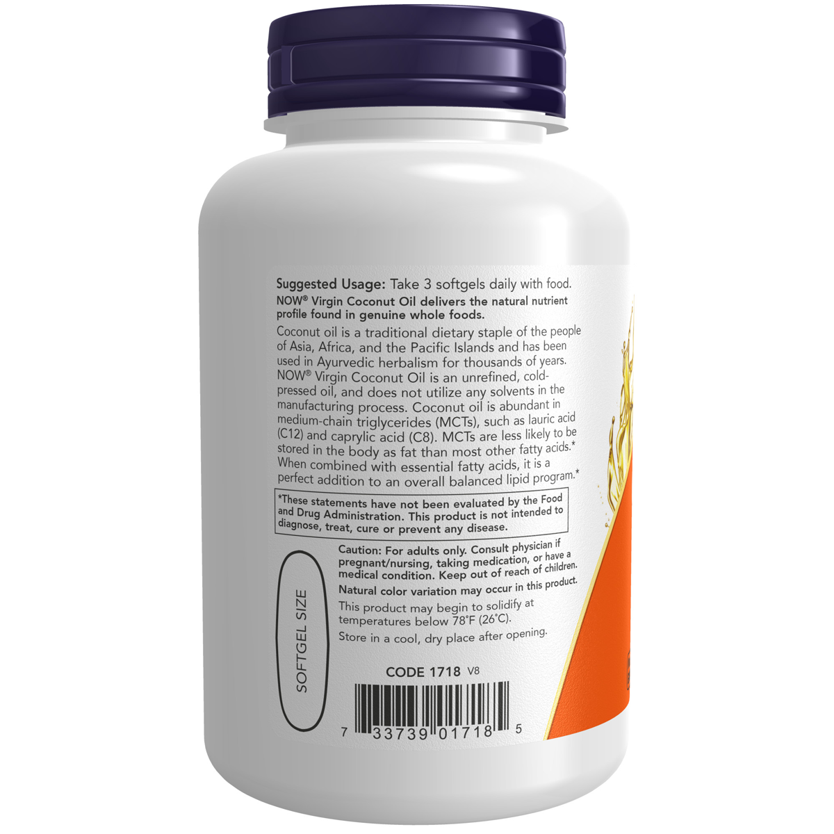 Coconut Oil Virgin 1000mg 120SG
