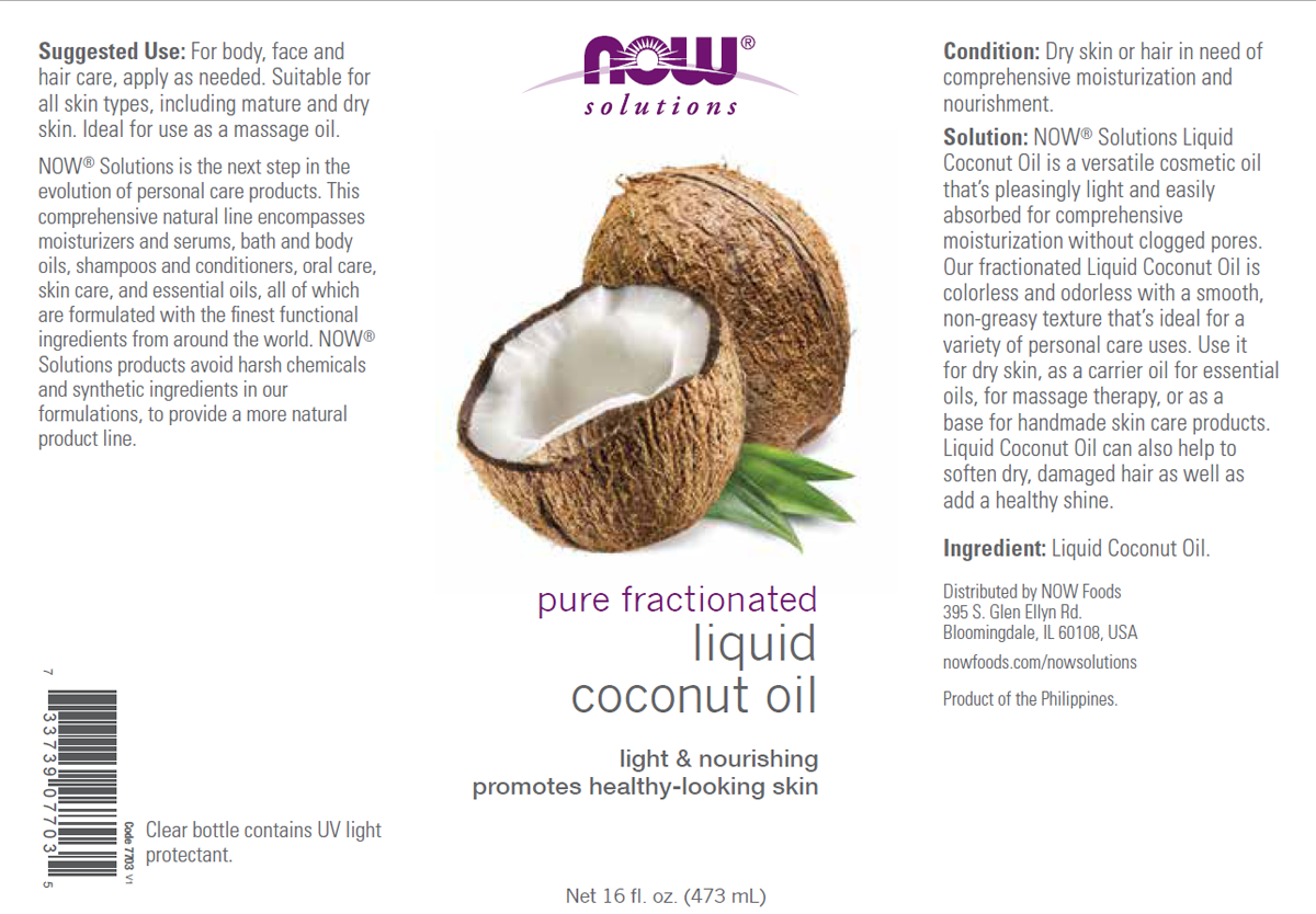 Coconut Oil Liquid, Pure Fractionated 473ml, 118ml