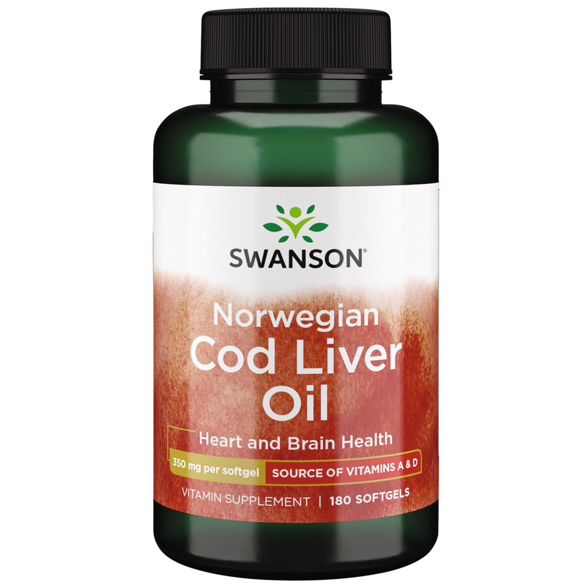 Swanson - Cod Liver Oil 350mg 180SG