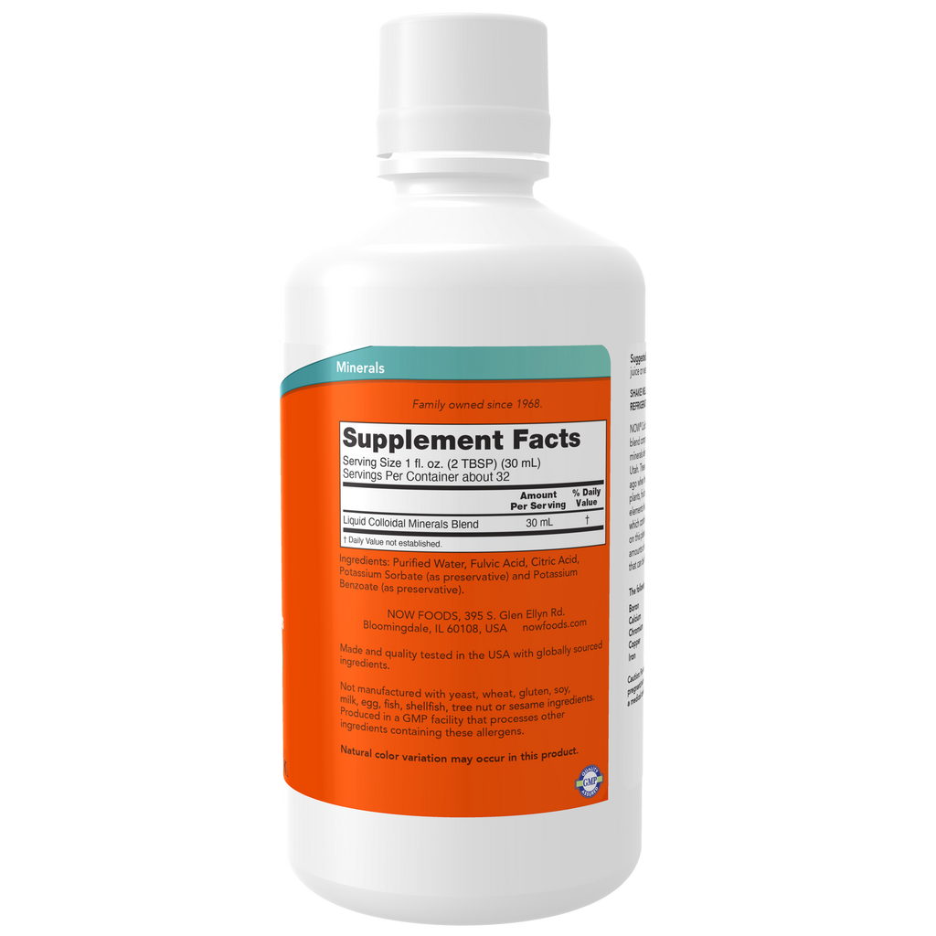 Colloidal Minerals Liquid 946 ml - Fulvic Trace Minerals