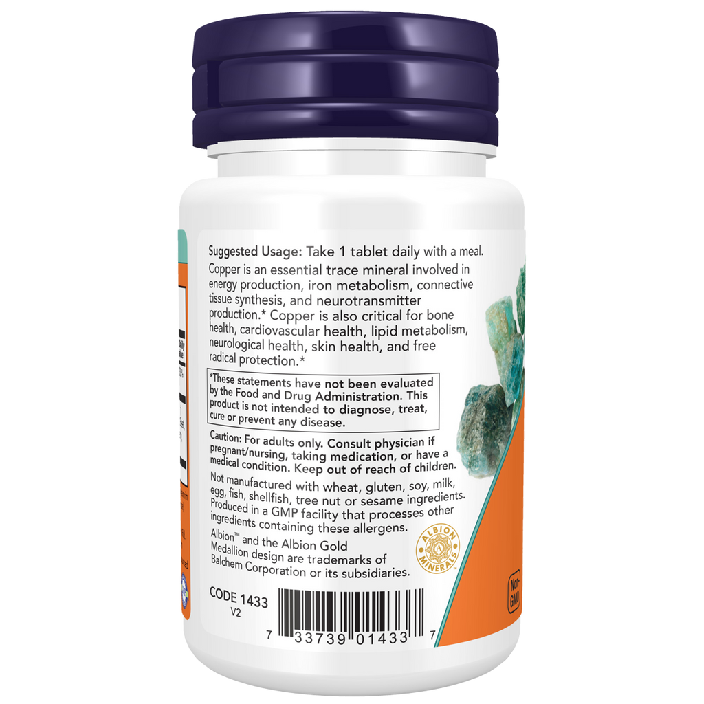 Copper Glycinate 3mg (Albion™) 120T