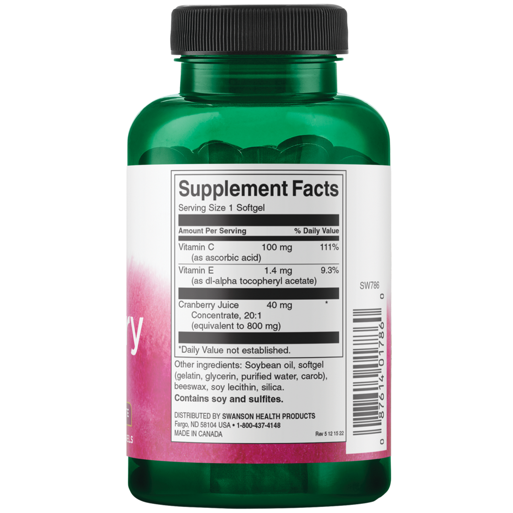 Swanson - Cranberry 20:1 Concentrate 180SG
