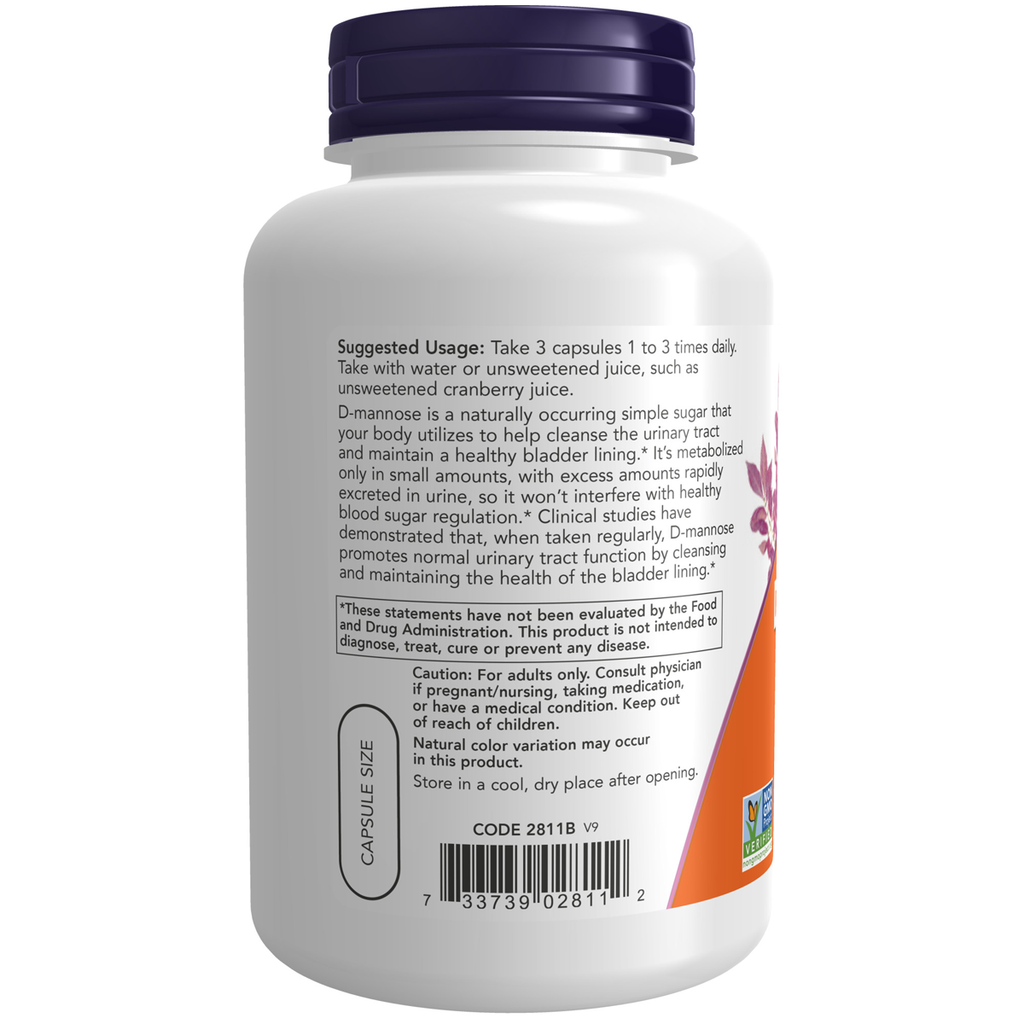 D-Mannose 500mg 120VC