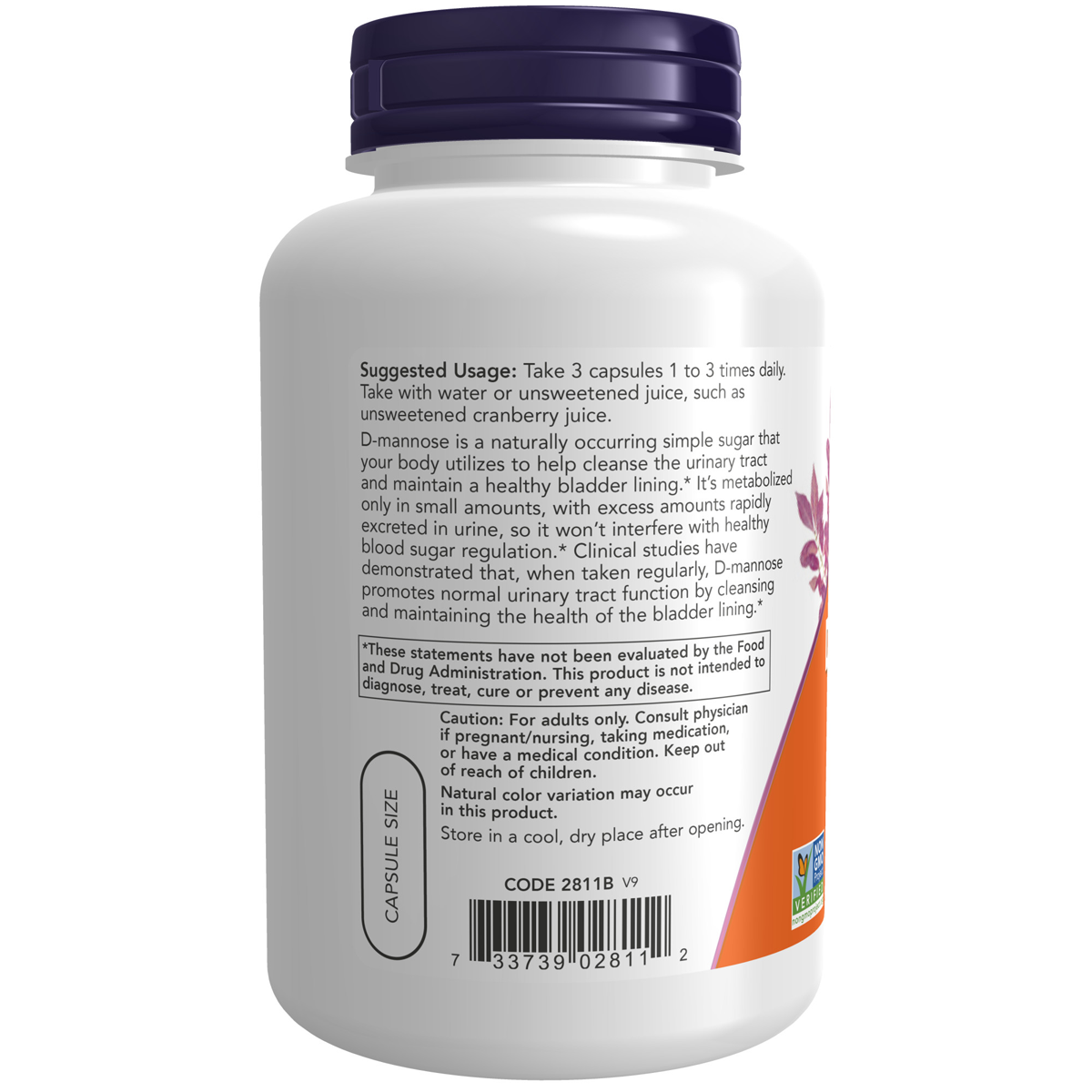 D-Mannose 500mg 120VC