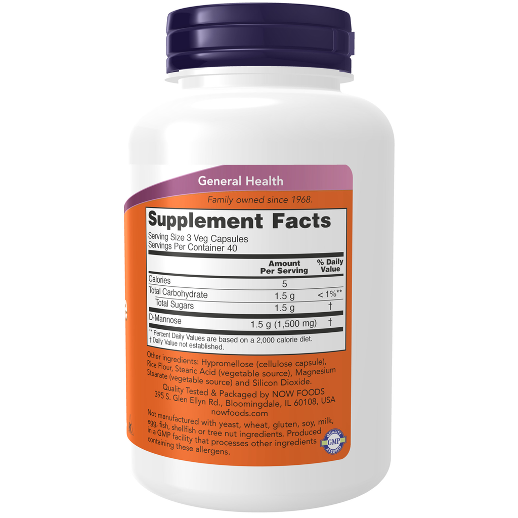 D-Mannose 500mg 120VC