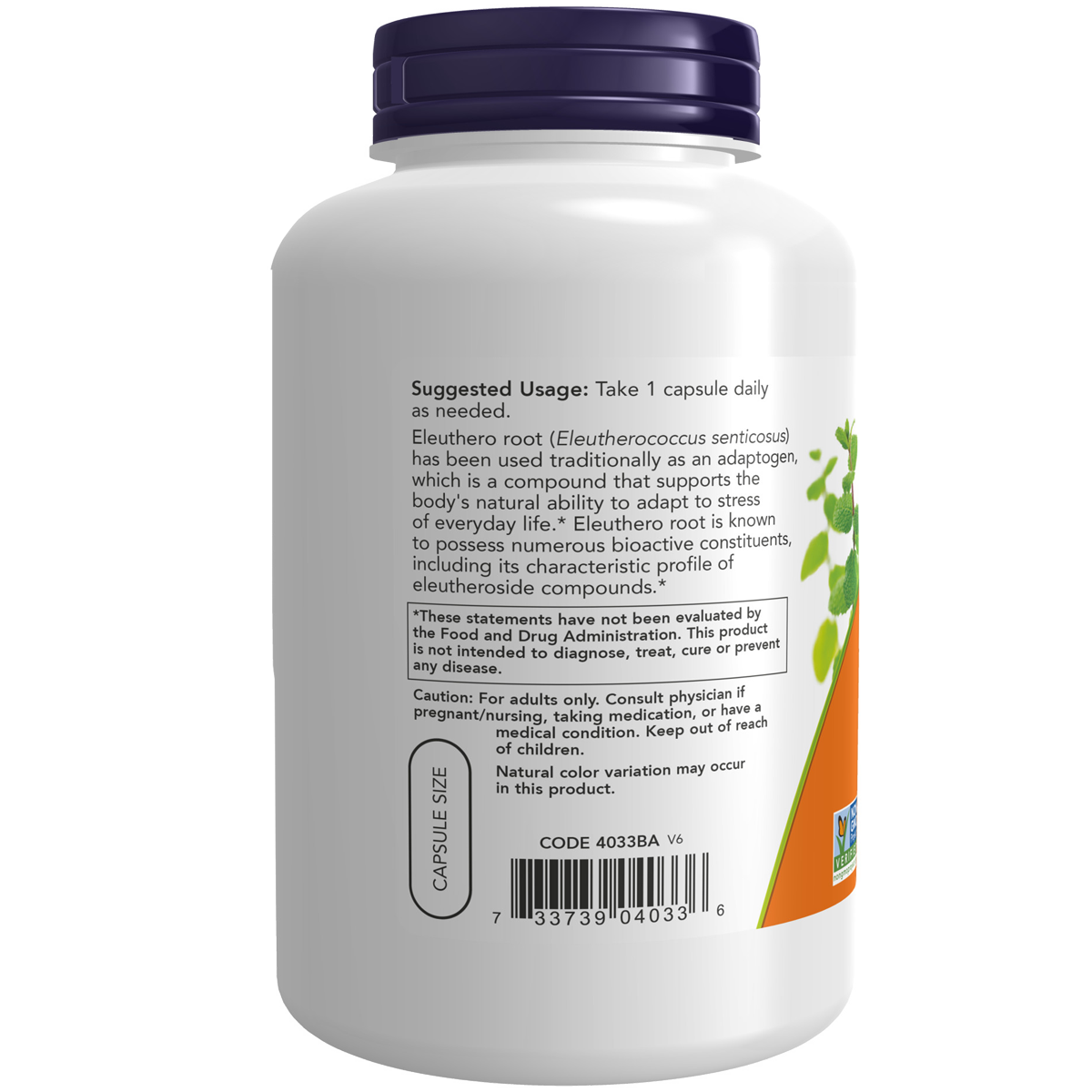 Eleuthero 500mg 250VC
