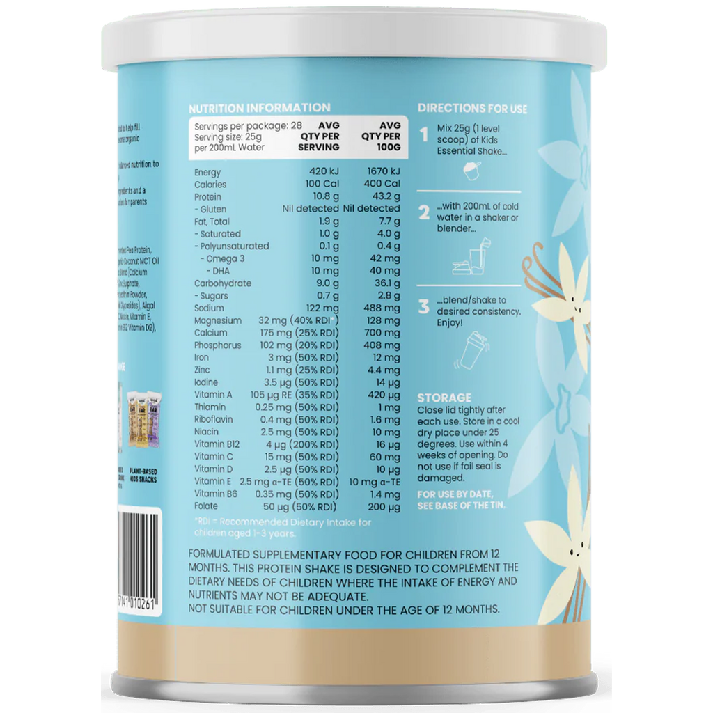 Essential Shake 700g (12+ Months) - Plant Based