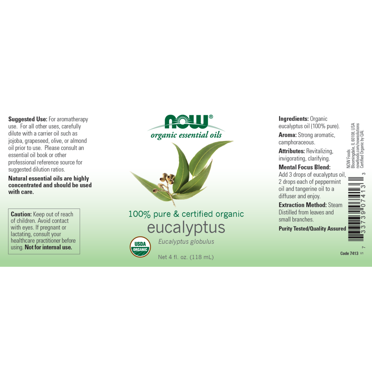 Eucalyptus Oil 30ml & 118ml (Eucalyptus Globulus)