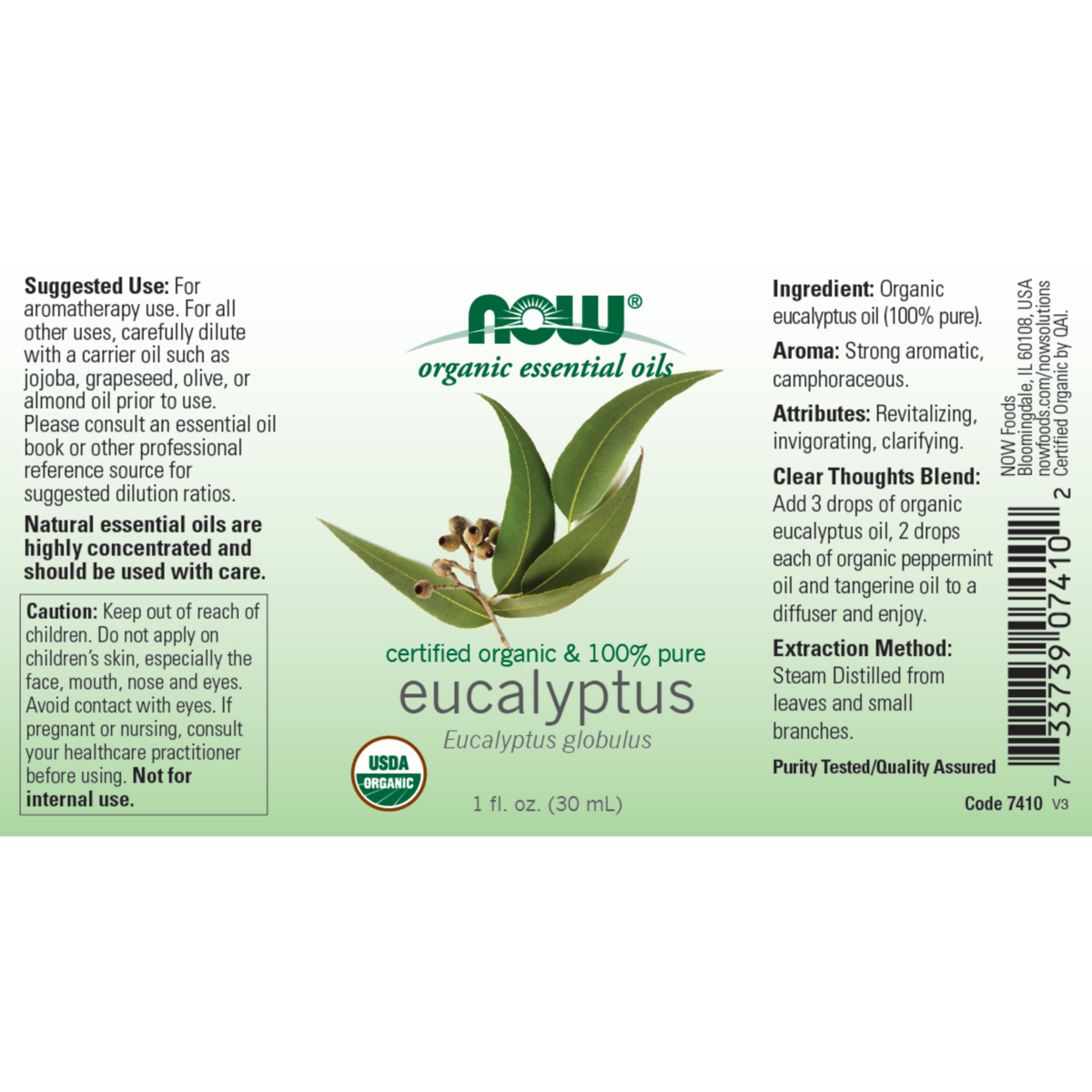 Eucalyptus Oil 30ml & 118ml (Eucalyptus Globulus)