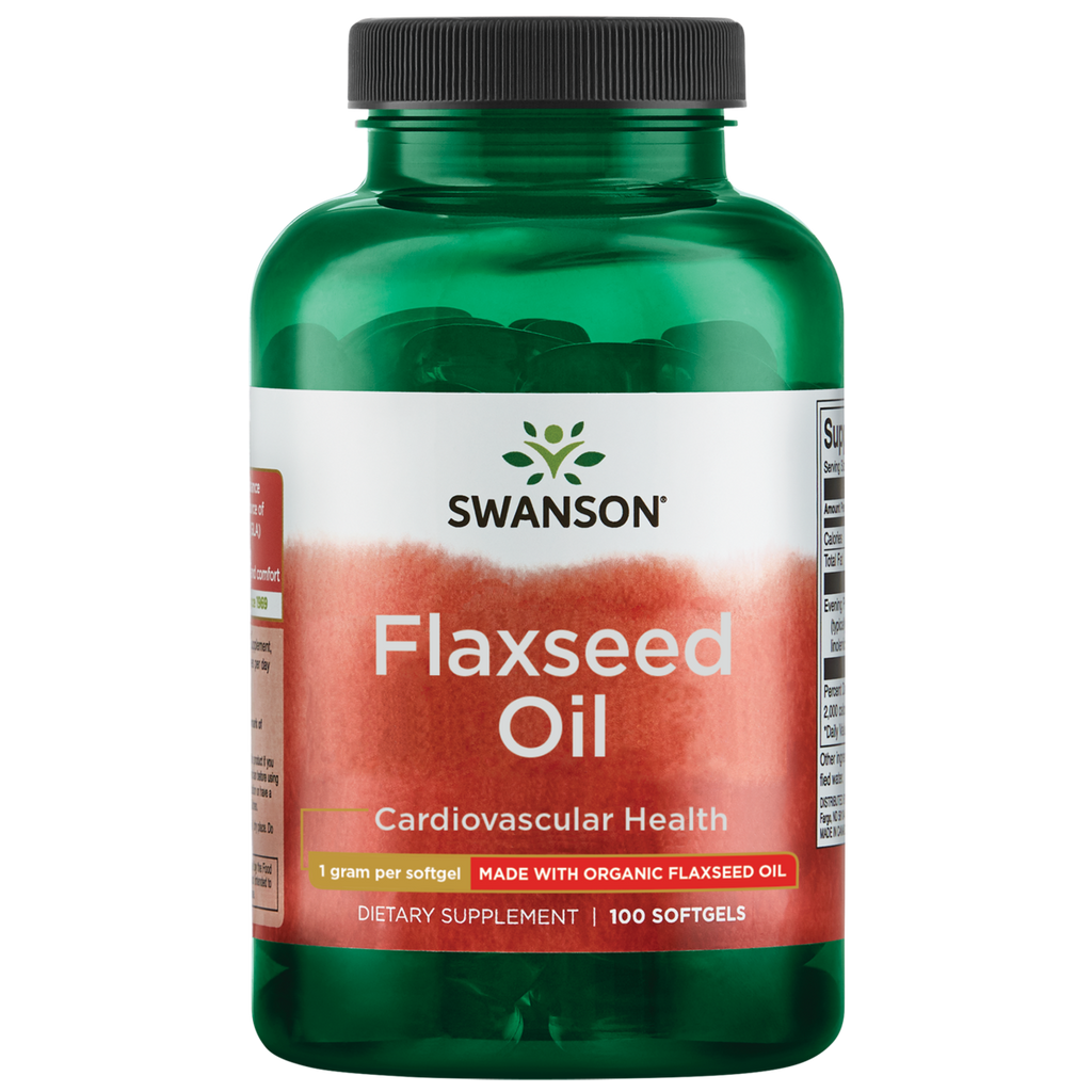 Swanson - Flaxseed Oil Omega 3-6-9 1000mg 100SG