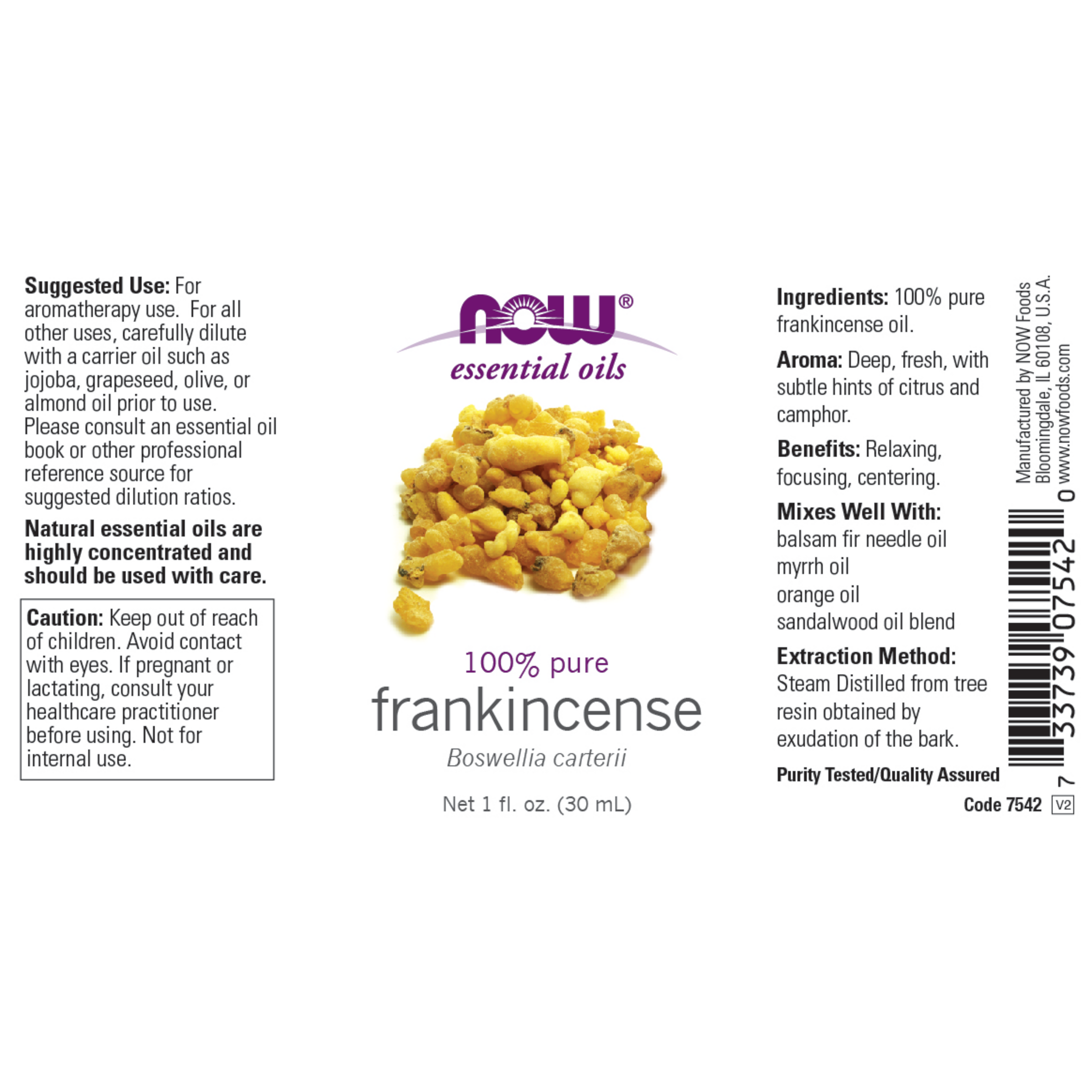 Frankincense Oil 100% Pure 30ml (Boswellia Carterii)