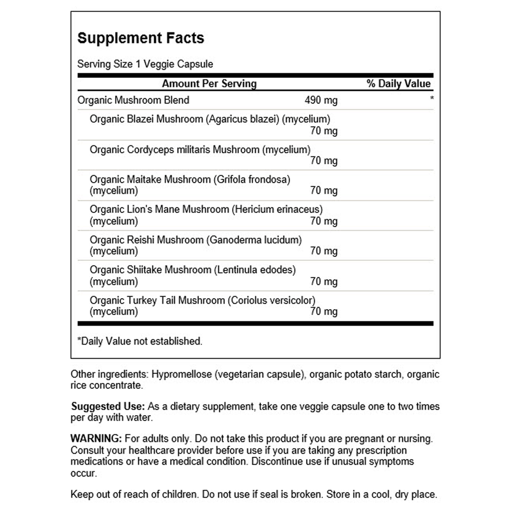 Swanson - Full Spectrum 7 Mushroom Complex 60VC