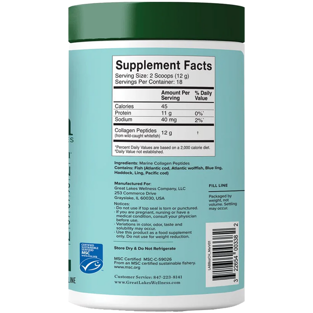Great Lakes Wellness - Marine Collagen Peptides 227g