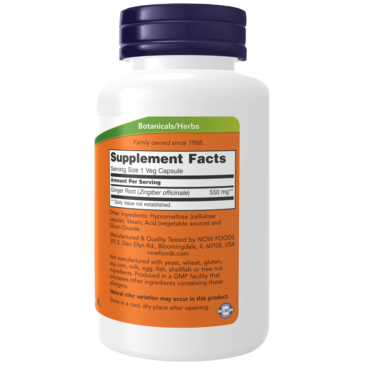 Ginger Root 550mg 100VC