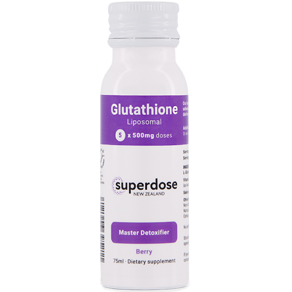 Superdose Glutathione - Liposomal 500mg 75ml & 450ml