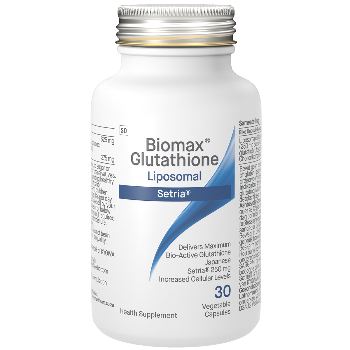 Biomax® Glutathione 625mg Liposomal 30VC