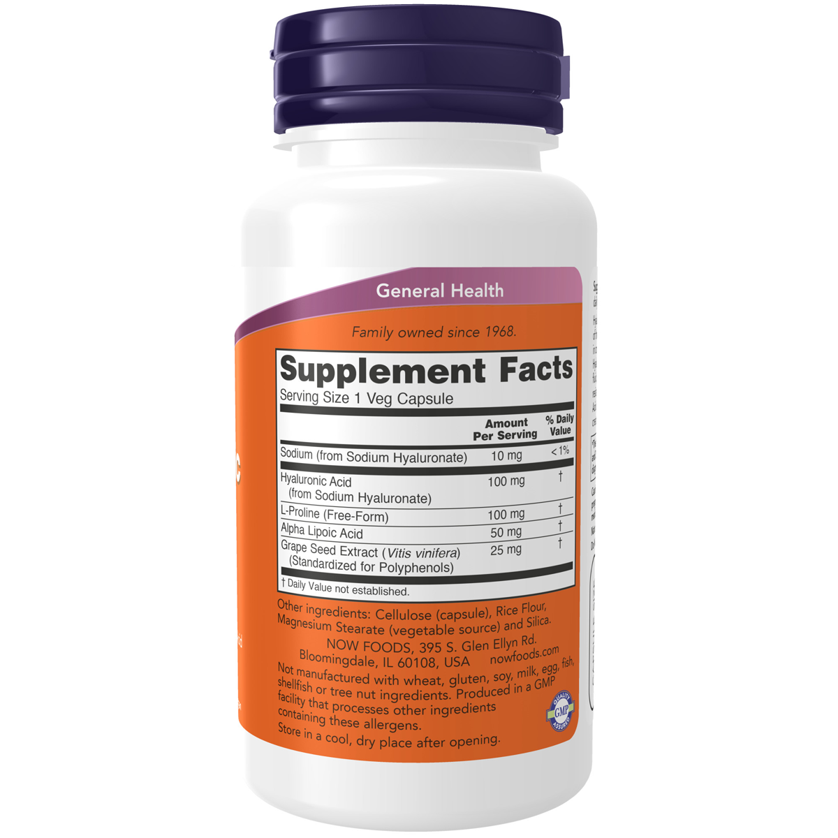 Hyaluronic Acid, Double Strength 100 mg 60VC