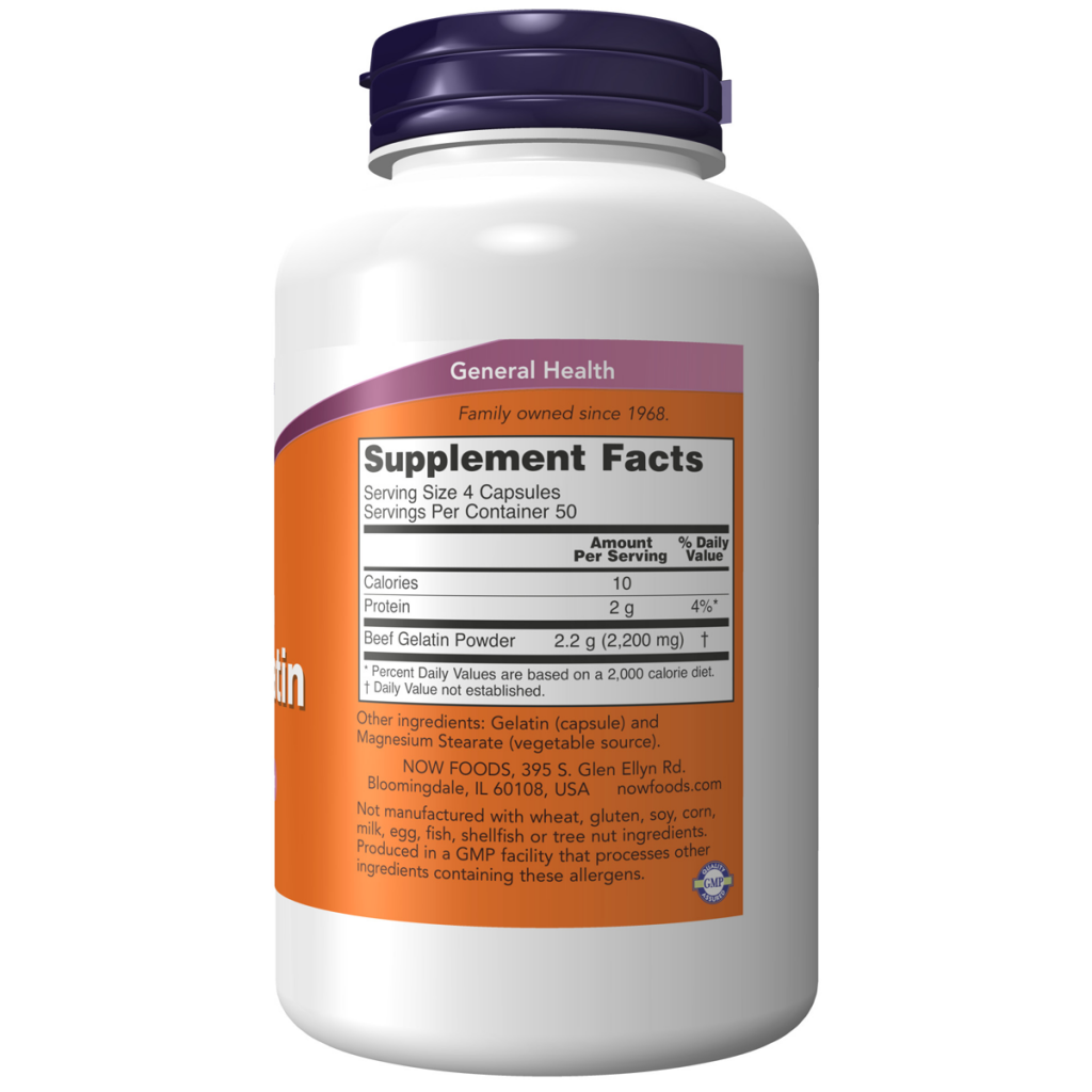 Hydrolyzed Beef Gelatin 550 mg 200C