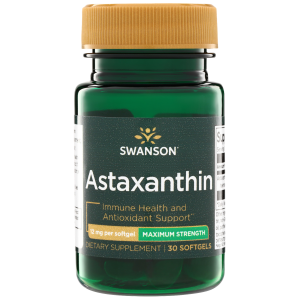 Swanson – Astaxanthin – Maximum Strength 12mg 30SG