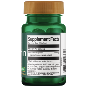 Swanson – Astaxanthin – Maximum Strength 12mg 30SG