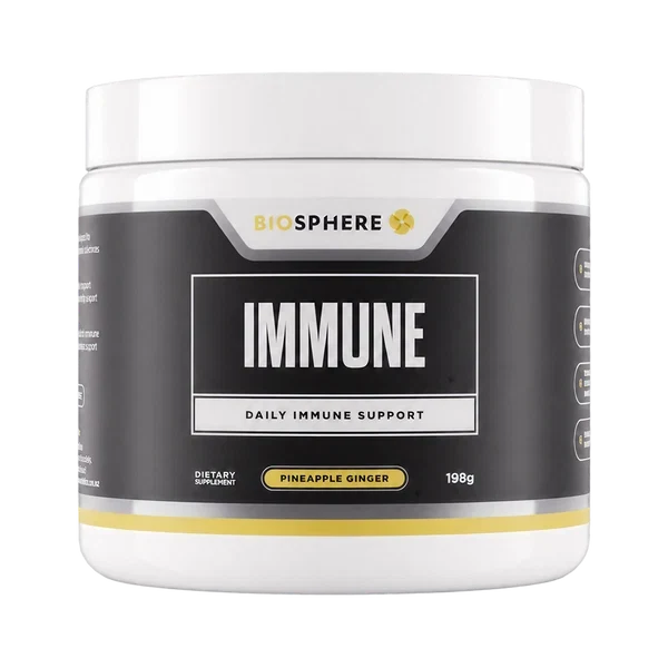 Biosphere Immune Pineapple Ginger 198g tub, main product shot