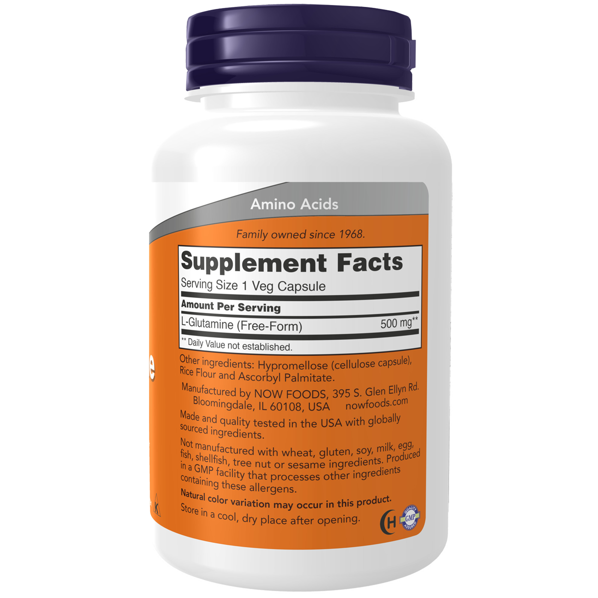 L-Glutamine 500mg 120VC
